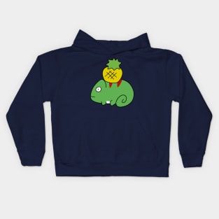 Pineapple Chameleon Kids Hoodie